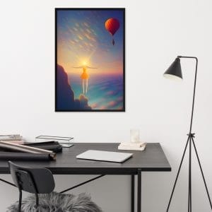 Hot air balloons - You are made to soar high as a Framed poster.