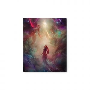 A "The Power Within" metal print with an image of a woman and a star.